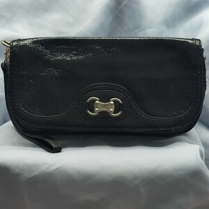 Vintage Michael Kors Black Leather Clutch Bag